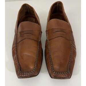 COACH Size 11 Men's Shoes Driving Loafers Saddle Leather Classic Brown